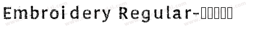 Embroidery Regular字体转换